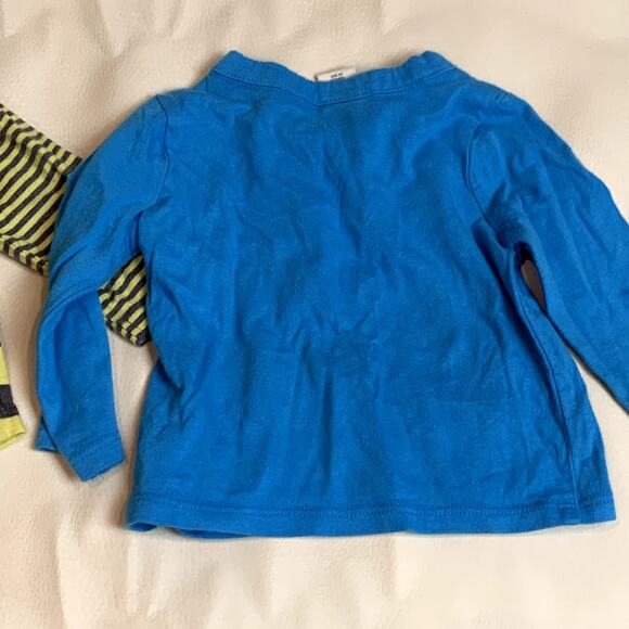 Long Sleeve T Shirt Bundle Graphic Stripe Tee Baby Boy Girl 3 Months 0-3 3-6 - Picture 3 of 9